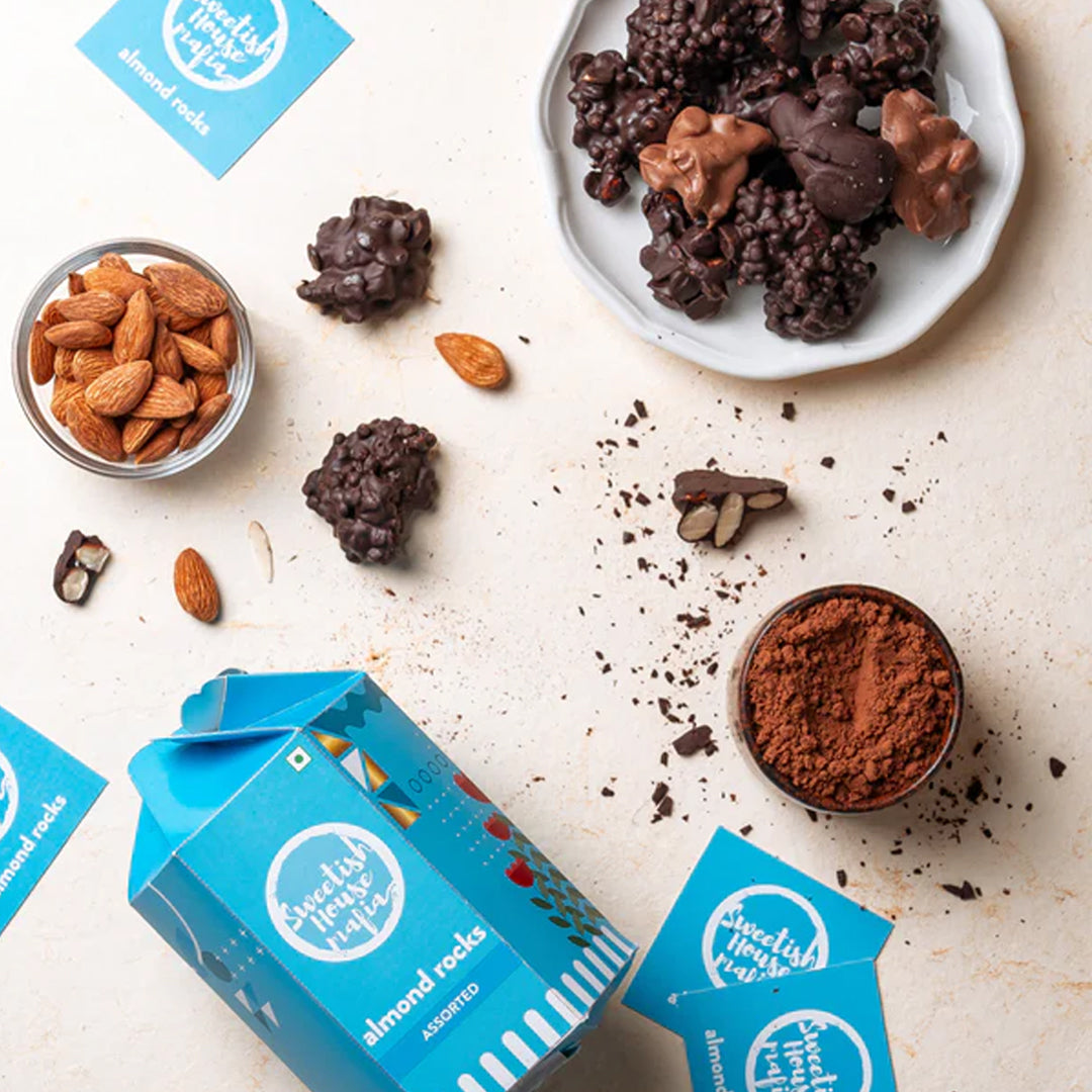 Aemond Rocks Buy Dark Chocolate Almond Online in India - Sweetish House Mafia