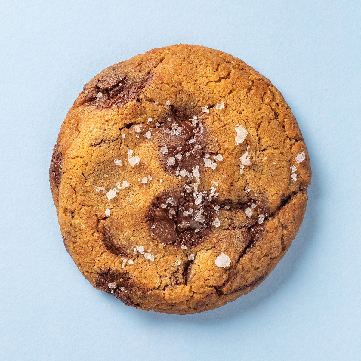 Nutella Sea Salt Cookies - Eggless