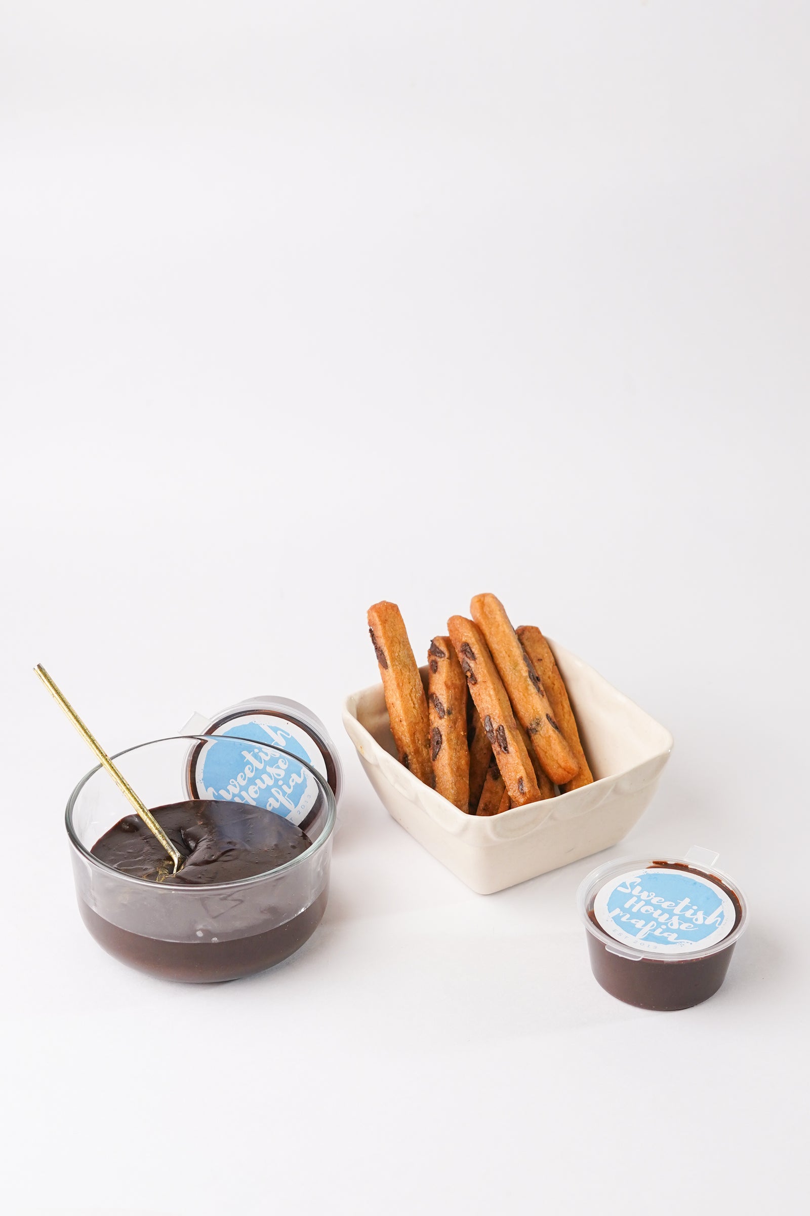 Cookie Fries with Chocolate Sauce