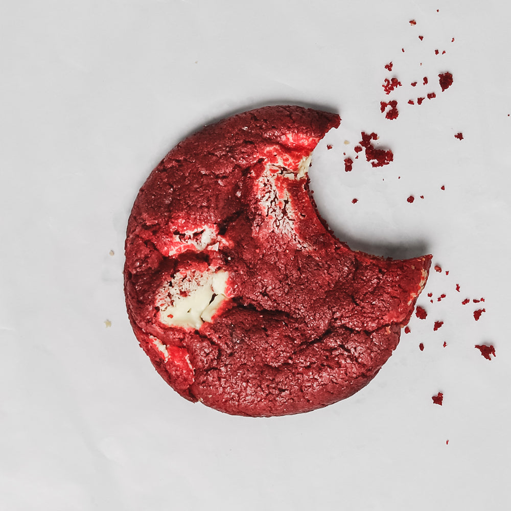 Red Velvet White Chocolate Chip Cookies