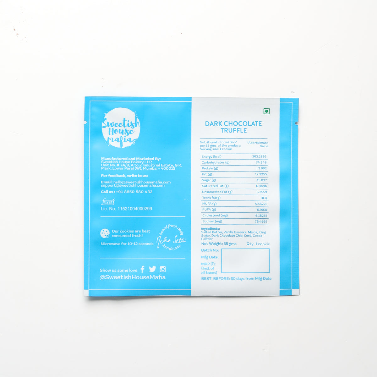 Dark Chocolate Truffle Cookie